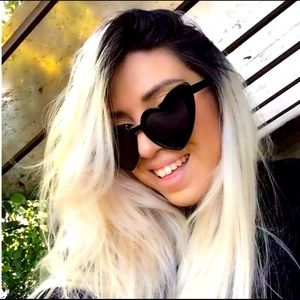 Black Candy Rave Club Heart Sunglasses